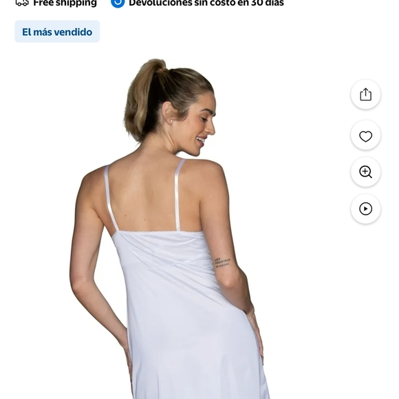 Vanity Fair White Lace Chemise - Picture 6 of 9